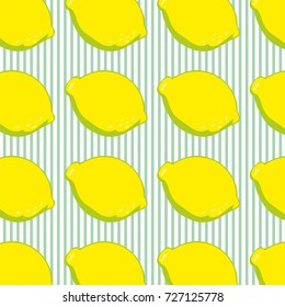 lemon pattern summer fresh textured background vector