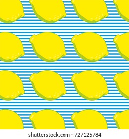 lemon pattern summer fresh textured background vector