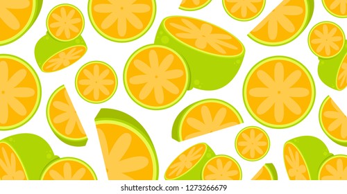 Lemon pattern vector.  