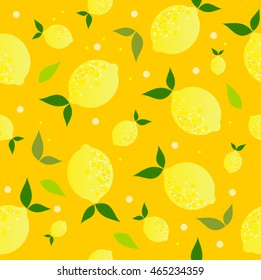 Lemon pattern vector 