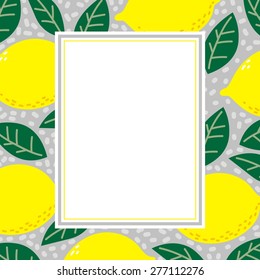 lemon pattern vector design