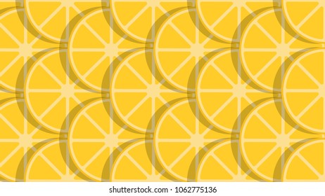 Lemon pattern vector. free space for text. wallpaper. background.