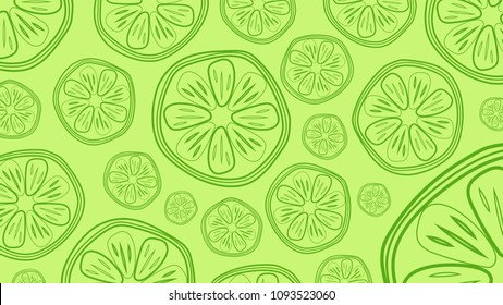 Lemon pattern vector. free space for text. wallpaper. background.