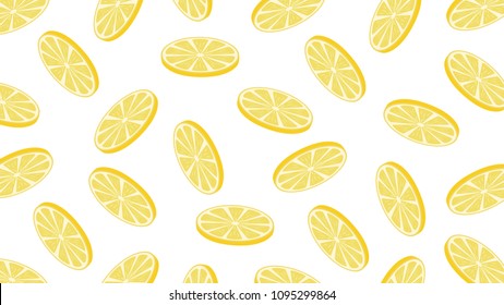 Lemon pattern vector. free space for text. wallpaper. background.