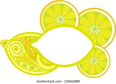 Lemon pattern vector illustration
