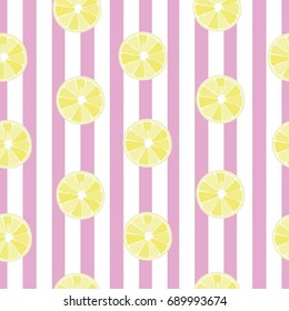 lemon, pattern, vector, illustration