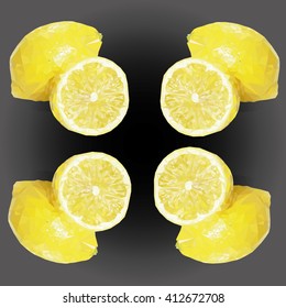 lemon pattern . vector illustration.  you can use this for the poster , background, wallpaper .