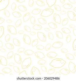 lemon pattern white background