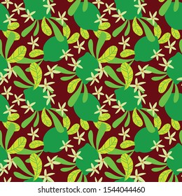 Lemon plant texture, for textile or graphic design.