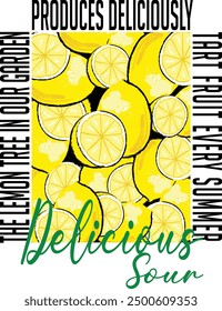 Lemon Print Design For Tshirt