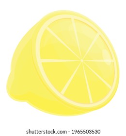 Lemon protein nutrient icon. Cartoon of Lemon protein nutrient vector icon for web design isolated on white background