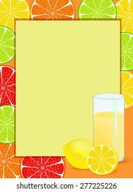 lemon refreshing drink illustration image 