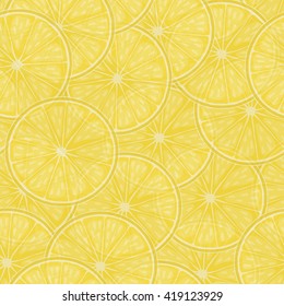  Lemon seamless background. Vector illustration.