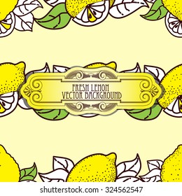 Lemon seamless pattern