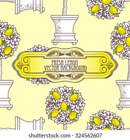 Lemon seamless pattern
