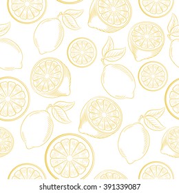 Lemon seamless pattern