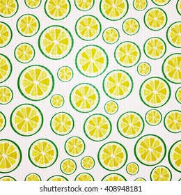Lemon seamless pattern. 