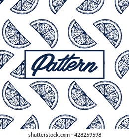 Lemon seamless pattern.