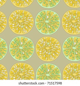 Lemon seamless pattern