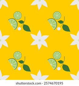 Lemon seamless pattern background. Lemon illustration. Lemon background. Perfect for fabric, textile, wallpaper, decor, print, packaging of products. SSTKbackgrounds
