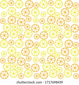 Patrón limón sin fisuras, fondo. Ilustración vectorial aislada