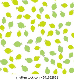 Lemon seamless pattern background, vector illustration