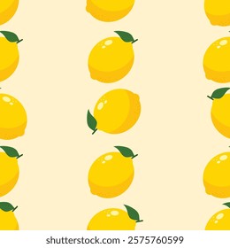 Lemon seamless pattern. Lemon illustration. Lemon background. Perfect for fabric, textile, wallpaper, decor, illustration, print, packaging of products. SSTKbackgrounds
