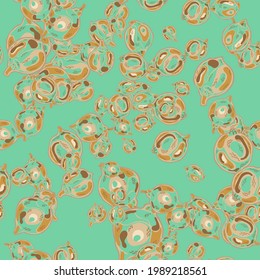 Lemon Seamless Pattern.  Modern Hand Drawn Background. Vector Summer Citrus Print. Marigold Yellow and Green Ash Simple Marker Lime. Botanical Illustration. Psychedelic Citron Motif.