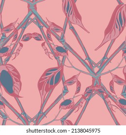 Lemon Seamless Pattern.  Modern Hand Drawn Background. Red and Grey Simple Marker Lime. Botanical Illustration. Vector Summer Citrus Print. Psychedelic Citron Motif.