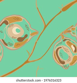 Lemon Seamless Pattern. Psychedelic Citron Motif.  Modern Hand Drawn Background. Simple Marker Lime. Botanical Illustration. Marigold Yellow and Green Ash Vector Summer Citrus Print.