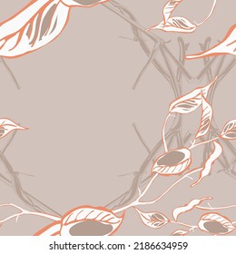Lemon Seamless Pattern. Red and Grey Simple Marker Lime. Botanical Illustration. Psychedelic Citron Motif. Vector Summer Citrus Print.  Modern Hand Drawn Background.