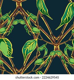 Lemon Seamless Pattern. Simple Marker Lime. Botanical Illustration. Psychedelic Citron Motif.  Modern Hand Drawn Background. Green, Red and Yellow Vector Summer Citrus Print.