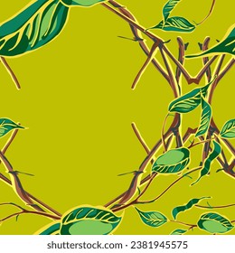 Lemon Seamless Pattern. Simple Marker Lime. Botanical Illustration. Green, Red and Yellow Psychedelic Citron Motif.  Modern Hand Drawn Background. Vector Summer Citrus Print.