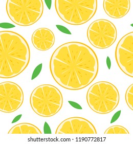 Lemon Seamless Pattern, texture or background vector design. Illustration of Lemon.