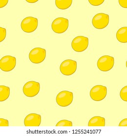 Lemon seamless pattern, vector illustration