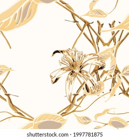 Lemon Seamless Pattern. Vector Summer Citrus Print. Simple Marker Lime. Botanical Illustration. Yellow Gold Psychedelic Citron Motif.  Modern Hand Drawn Background.