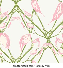 Lemon Seamless Pattern. Vector Summer Citrus Print. Psychedelic Citron Motif. Green Ash and Pink Simple Marker Lime. Botanical Illustration.  Modern Hand Drawn Background.