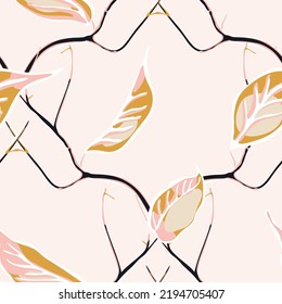 Lemon Seamless Pattern. Vector Summer Citrus Print. Simple Marker Lime. Botanical Illustration.  Modern Hand Drawn Background. Psychedelic Citron Motif. Yellow Gold