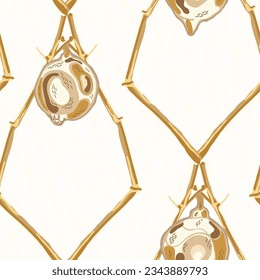 Lemon Seamless Pattern. Vector Summer Citrus Print. Yellow Gold Simple Marker Lime. Botanical Illustration.  Modern Hand Drawn Background. Psychedelic Citron Motif.