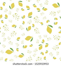 Lemon seamless pattern for your design: wallpaper, card, banner, me u