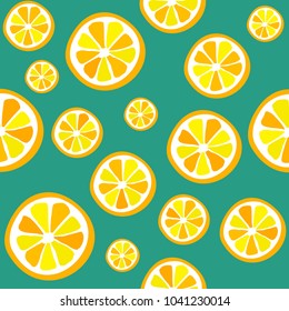 Lemon seamless vector pattern. Lemon pattern. Seamless vector pattern. 