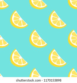 Lemon seamless vector pattern. 