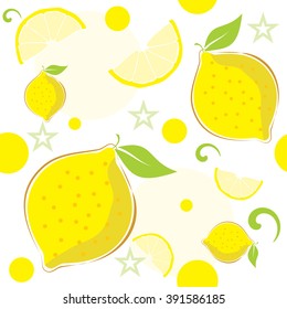 Lemon seamless wallpaper