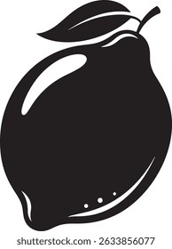 lemon silhouette icon, symbols vector illustration silhouette image template