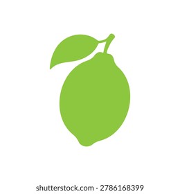 Lemon silhouette icon vector flat design.