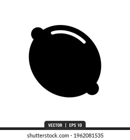 Lemon Silhouette icon vector, illustration logo template in trendy style. Suitable for many purposes.