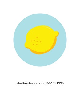 Lemon simple illustration clip art vector