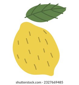 Lemon Single 6, vector illustration
