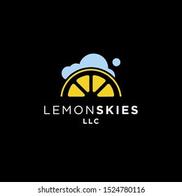 Lemon Sky Fun Logo Design Concept