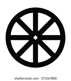 Lemon Slice Bold Line Vector Icon